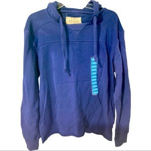 Modern Canvas Hoodie Blue NWT